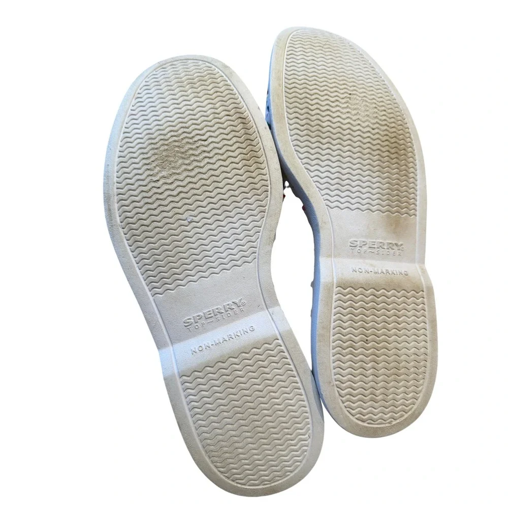 Sperry‎ Authentic Original Float Boat Shoes White Multi Sprinkle Print Mens 9